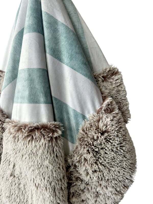 Coastal Blue Striped- Minky Biggee - Image 3