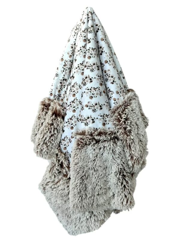Beige Floral- Minky Biggee