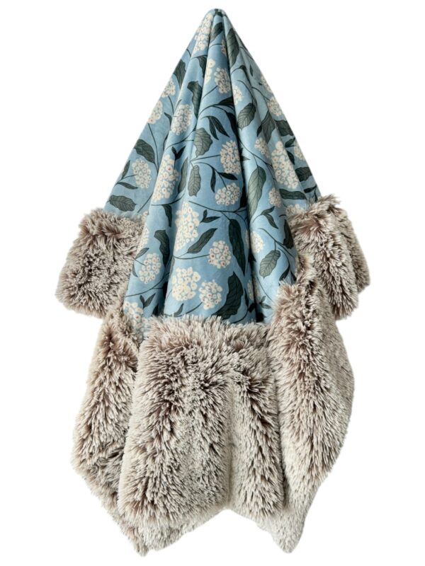 Blue Floral- Minky Biggee