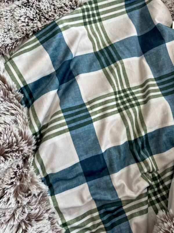 Blue Plaid- Minky Biggee - Image 2