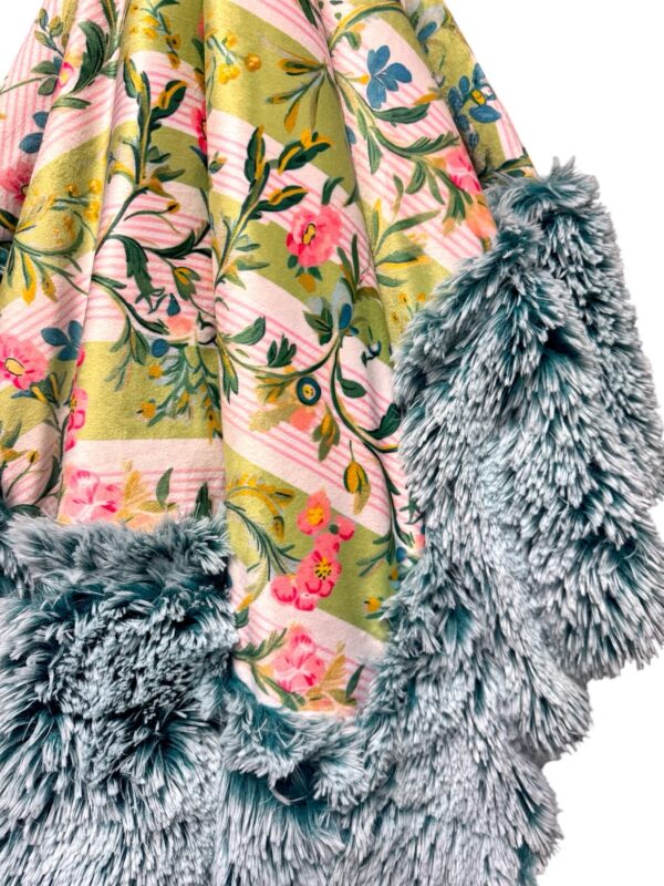 Striped floral -Minky Biggee - Image 3