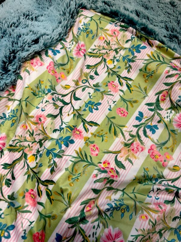 Striped floral -Minky Biggee - Image 2