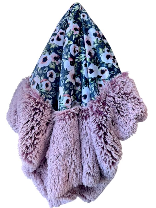 Moody teal floral -Minky Biggee - Image 2