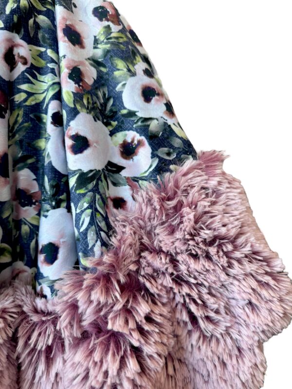 Moody teal floral -Minky Biggee - Image 3