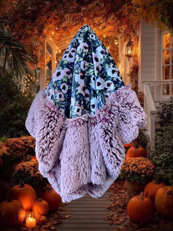 Moody teal floral -Minky Biggee