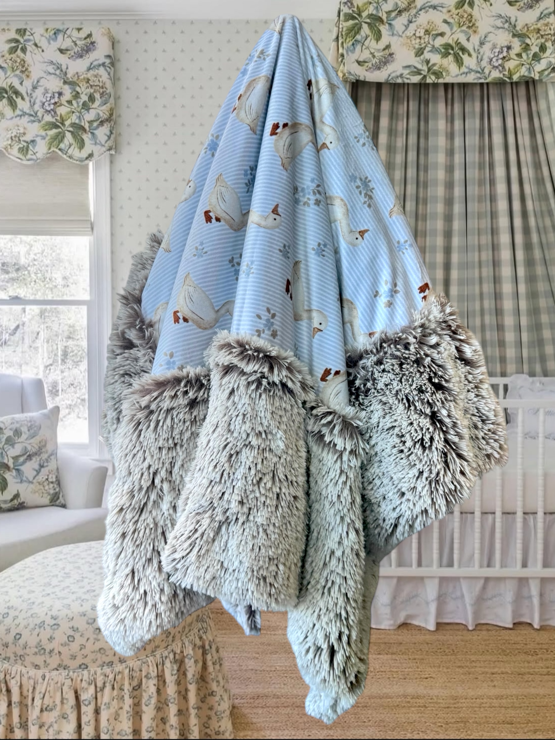 Mother Goose Gingham -Minky Biggee
