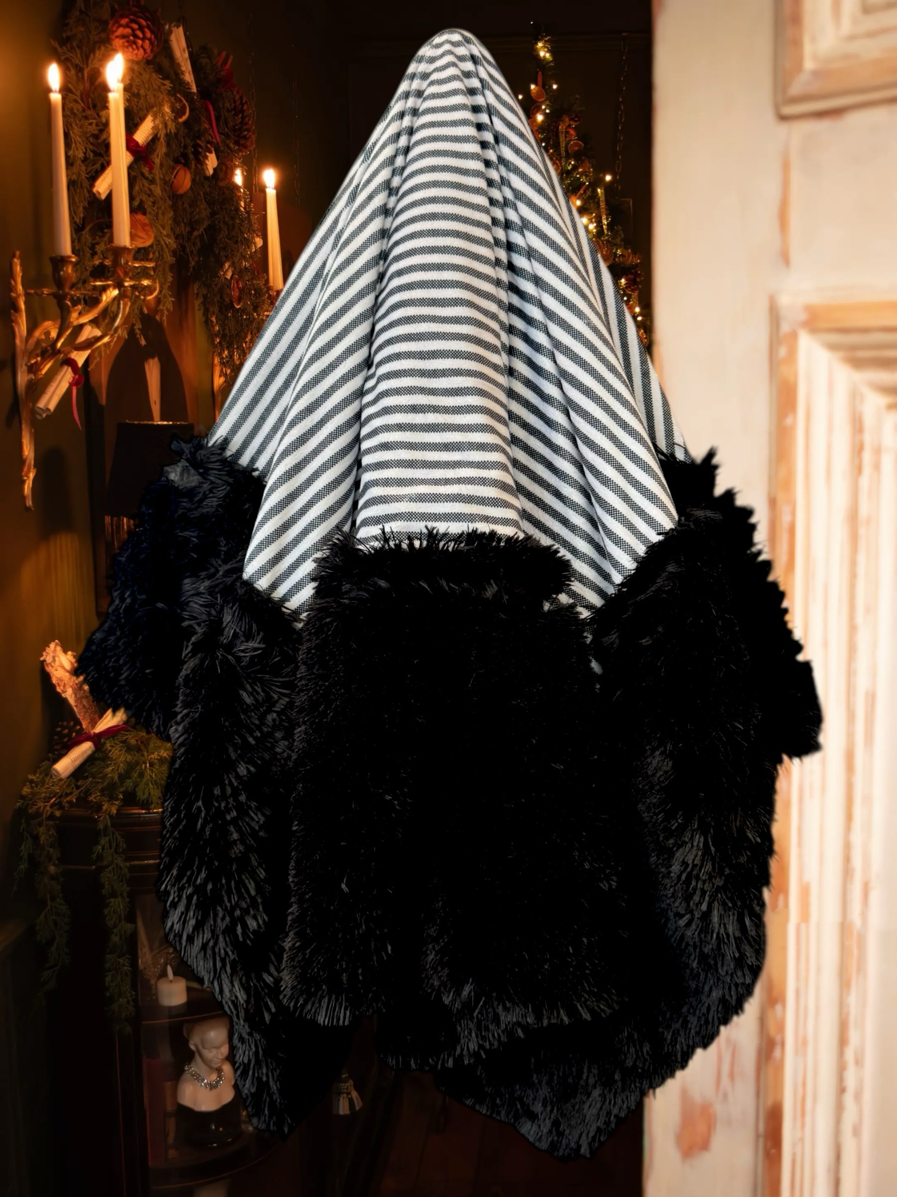 Black and white Stripe-Minky Biggee