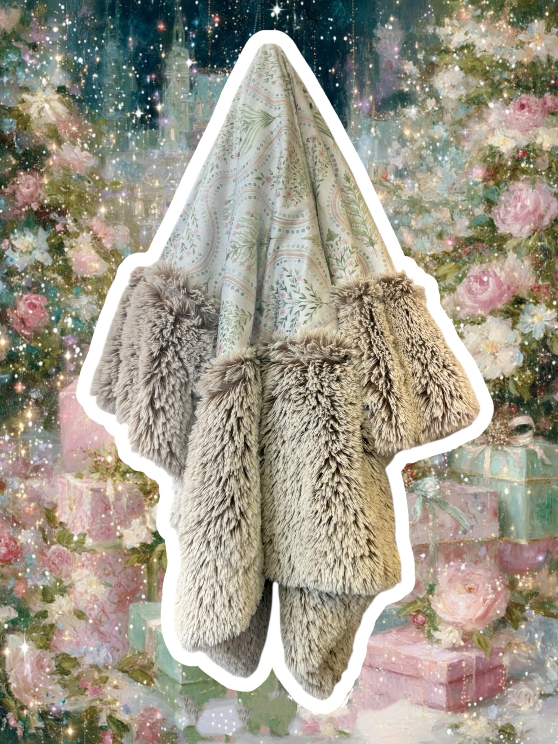 Sage floral -Minky Biggee