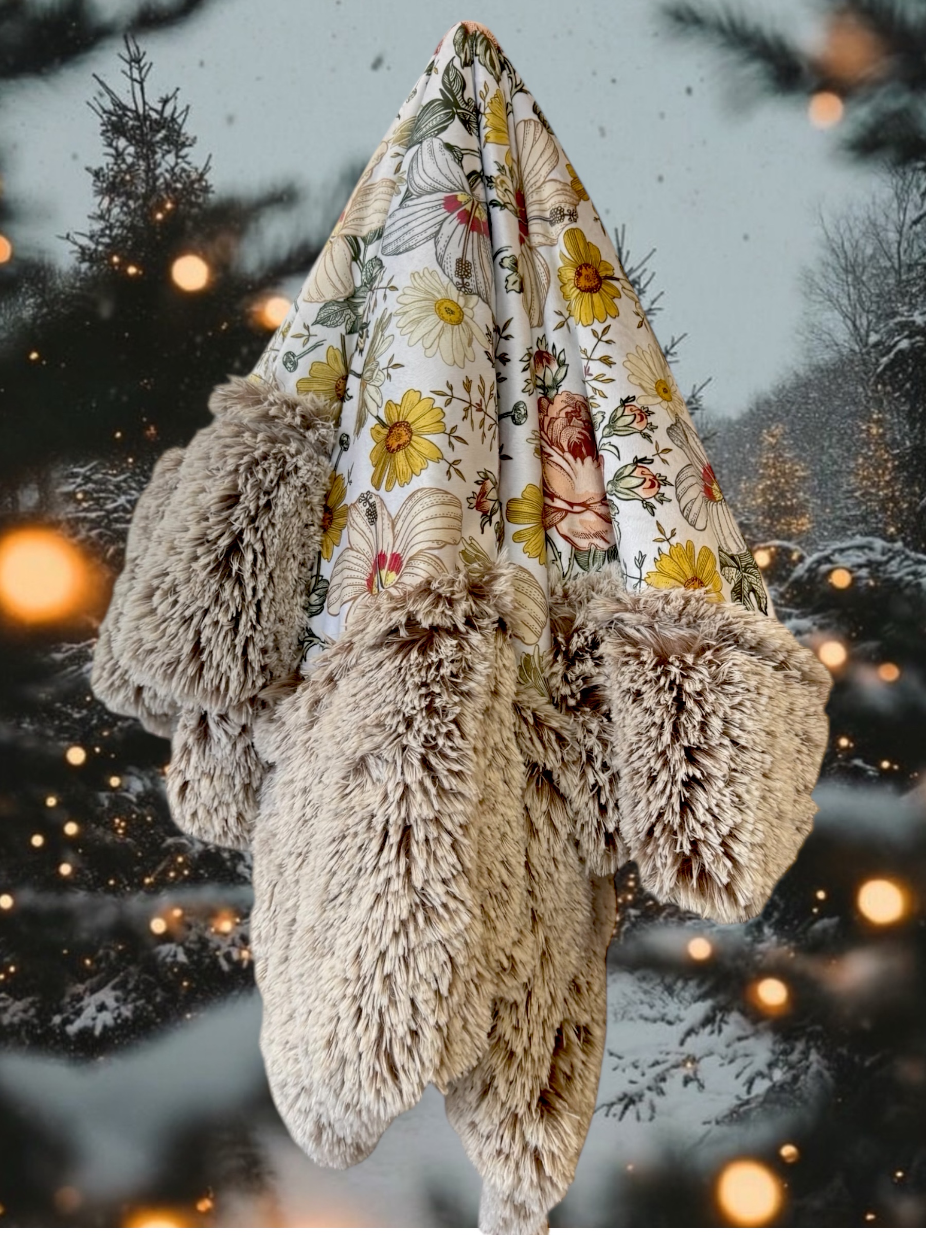 Vintage floral -Minky Biggee