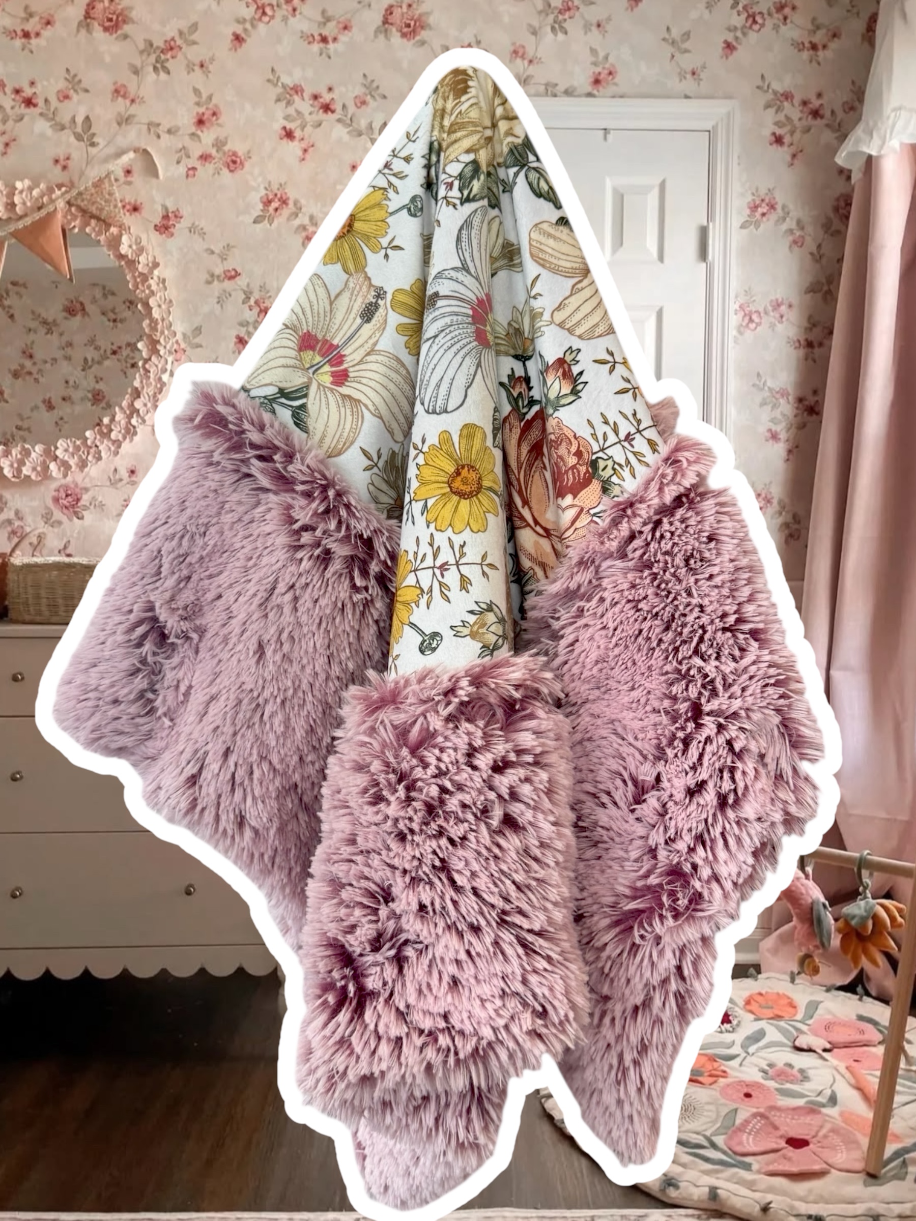 Vintage floral- Minky Babee